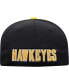 Фото #5 товара Men's Black, Gold Iowa Hawkeyes Two-Tone Reflex Hybrid Tech Flex Hat