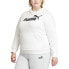 Фото #1 товара Puma Essentials Logo Pullover Hoodie Pl Womens White Casual Athletic Outerwear 8