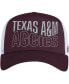 Men's Maroon and White Texas A&M Aggies Wave Foam Trucker Snapback Hat