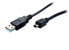 Фото #1 товара ShiverPeaks BS77161 - 1 m - USB A - Mini-USB B - USB 2.0 - 480 Mbit/s - Black