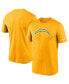 Фото #1 товара Men's Gold Los Angeles Chargers Logo Essential Legend Performance T-shirt