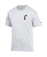 Фото #4 товара Men's White Cincinnati Bearcats Stack 2-Hit T-shirt