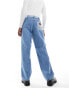 Wrangler relaxed straight baggy fit acid wash jeans in light wash co-ord