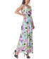 Фото #2 товара Print Scoop Neck A Line Sleeveless Maxi Dress