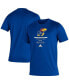 Men's Royal Kansas Jayhawks Sideline Locker Tag Creator AEROREADY T-shirt