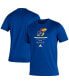 Фото #4 товара Men's Royal Kansas Jayhawks Sideline Locker Tag Creator AEROREADY T-shirt