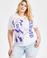 ფოტო #1 პროდუქტის Trendy Plus Size Minnie Mouse Graphic Print T-Shirt