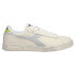Фото #1 товара Diadora Game L Low Waxed Lace Up Mens Grey, Off White Sneakers Casual Shoes 178