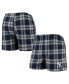 Фото #2 товара Men's Navy, Gray New York Yankees Takeaway Flannel Boxers