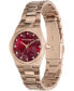 ფოტო #4 პროდუქტის Women's Sports Luxe Hexa Mini Carnation Gold-Tone Stainless Steel Bracelet Watch 28mm