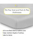 Фото #3 товара All-in-One Fitted Sheet & Waterproof Cover for 39" x 27" Play Yard Mattress (2-Pack)