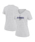 ფოტო #2 პროდუქტის Women's White Los Angeles Dodgers City Connect Velocity Practice Performance V-Neck T-shirt