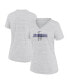 Фото #2 товара Women's White Los Angeles Dodgers City Connect Velocity Practice Performance V-Neck T-shirt