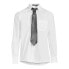 Silver Label Dress Shirt and Coordinating Necktie Mens XL White Longsleeve Solid