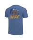 Men's and Women's Blue Pitt Panthers Hyper Local Panther Statue Skyline T-Shirt