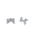 Фото #1 товара BARSETA: Crystal Bow Stud Earrings