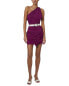 Iro Nairobi Leather Mini Dress Women's Purple 38