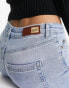 Only Blush skinny jeans with frayed hem in light blue