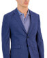 Фото #3 товара Men's Modern-Fit Micro-Grid Superflex Suit Jacket