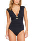 Women's Ring Me Up Cap-Sleeve One-Piece Swimsuit
