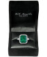 Фото #7 товара EFFY® Emerald (5-1/2 ct. t.w.) & Diamond (1/2 ct. t.w.) Statement Ring in 14k Gold or 14k White Gold