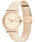 ფოტო #2 პროდუქტის Women's CK Feel Carnation Gold-Tone Stainless Steel Mesh Watch 30mm