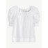 Free Assembly Top Women's Size XS White Square Neck Short Puff Sleeves