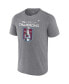ფოტო #3 პროდუქტის Men's Heathered Gray Colorado Avalanche 2022 Stanley Cup Champions Locker Room Performance T-shirt