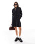 Фото #1 товара Fred Perry shirt dress in black