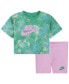 ფოტო #1 პროდუქტის Toddler Girls Boxy T-shirt and Bike Shorts, 2 Piece Set