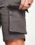 ONLY & SONS cargo short in grey Nadelstreifengrau, M - W32 - фото #3