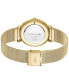 ფოტო #3 პროდუქტის Women's Crocorigin Quartz Gold-Tone Stainless Steel Bracelet Watch 35mm