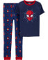 Фото #4 товара Kid 2-Piece Spider-Man 100% Snug Fit Cotton Pajamas 5