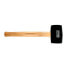 STEIN Black rubber mallet wood handle 450g