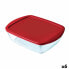 Фото #1 товара Прямоугольная коробочка для завтрака с крышкой Pyrex Cook & Store Прямоугольный 1 L Красный Cтекло (6 штук)
