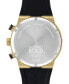 ფოტო #3 პროდუქტის Men's Swiss Chronograph Bold Fusion Black Silicone Strap Watch 44mm