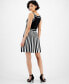 Фото #2 товара Women's Mirage Striped-Skirt Fit & Flare Dress