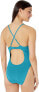 BCBGMAXAZRIA Women's 189365 Plunging V Neckline One Piece Swimsuit Size 4