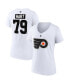 Фото #1 товара Women's Carter Hart White Philadelphia Flyers Special Edition 2.0 Name and Number V-Neck T-shirt