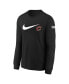 ფოტო #3 პროდუქტის Big Boys Black Cleveland Cavaliers Swoosh Long Sleeve T-shirt