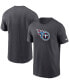 Фото #1 товара Men's Charcoal Tennessee Titans Primary Logo T-shirt