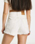 Cotton On high waist mom rip denim shorts in white