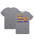 Фото #2 товара Men's LeBron James Gray Los Angeles Lakers Number Tri-Blend T-shirt
