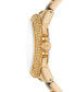 ფოტო #2 პროდუქტის Women's Camille Chronograph Gold-Tone Stainless Steel and Tortoise Acetate Bracelet Watch 43mm
