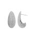 ფოტო #6 პროდუქტის Pave Puffy Oval on the Ear Stud Earring