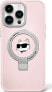 Фото #1 товара Karl Lagerfeld Karl Lagerfeld KLHMP15SHMRSCHP iPhone 15 6.1" różowy/pink hardcase Ring Stand Choupette Head MagSafe