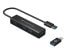 Фото #1 товара Conceptronic 4-Port USB 3.0 Aluminum Hub with USB-C to USB-A Adapter - USB 3.2 Gen 1 (3.1 Gen 1) Type-A - USB 3.2 Gen 1 (3.1 Gen 1) Type-A - 5000 Mbit/s - Black - China - USB