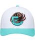 ფოტო #4 პროდუქტის Men's White, Turquoise Vancouver Grizzlies Hardwood Classics Core 2-Tone 2.0 Pro Snapback Hat