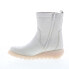 Fly London Sauk SAUK794FLY-005 Womens White Leather Casual Dress Boots 36