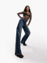 Фото #4 товара ASOS DESIGN baggy boyfriend jean in blue with knee rips